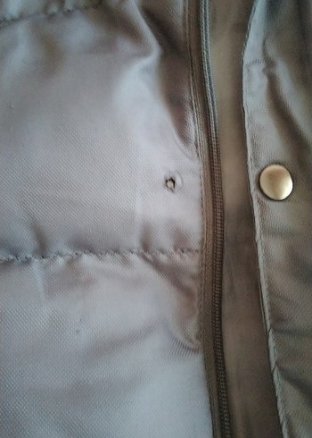 Gri Kapüşonlu Kız çocuk Yelek - Görsel 4