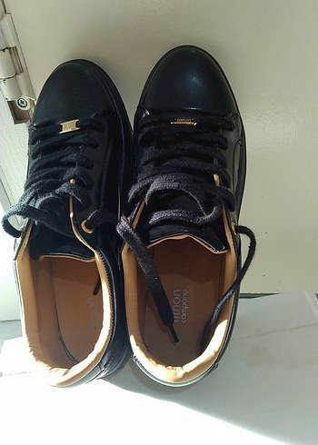 Siyah Parlak Stiletto Topuklu Kadın  Ayakkabı - Görsel 2