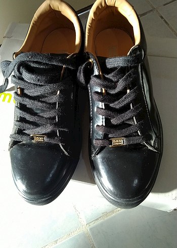 Siyah Parlak Stiletto Topuklu Kadın  Ayakkabı - Görsel 4