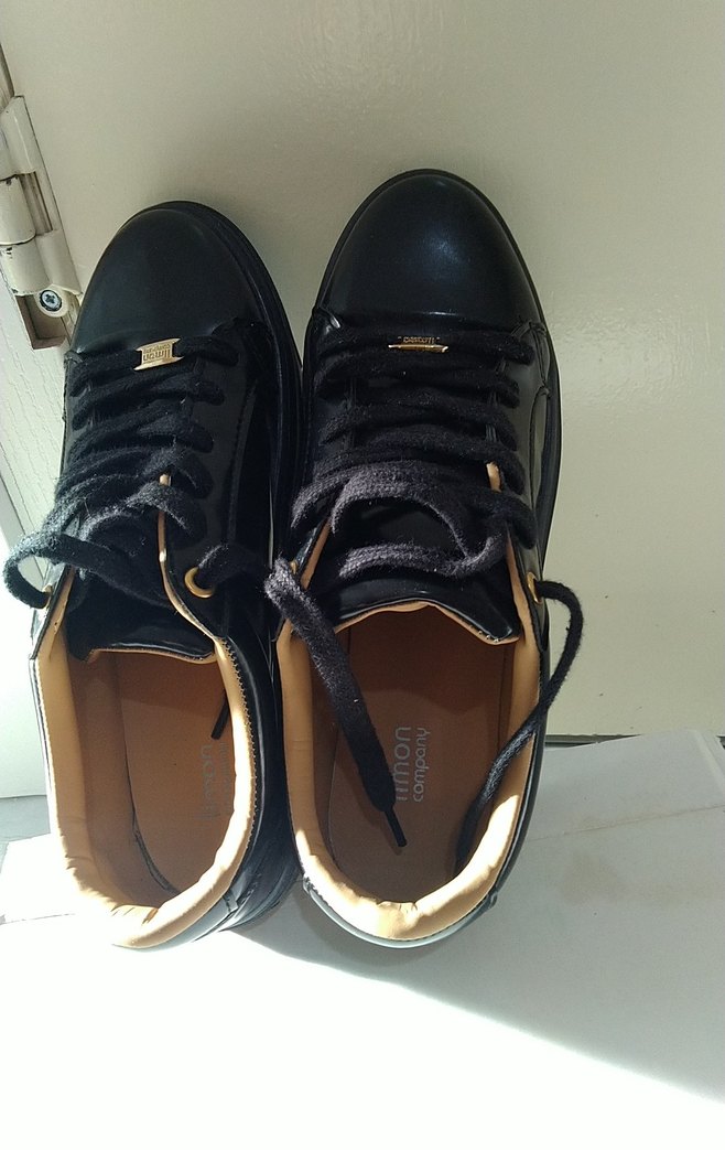 Siyah Parlak Stiletto Topuklu Kadın  Ayakkabı - Görsel 2