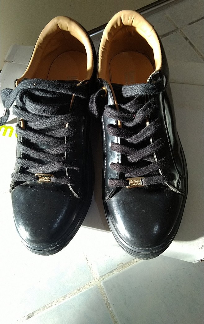 Siyah Parlak Stiletto Topuklu Kadın  Ayakkabı - Görsel 4