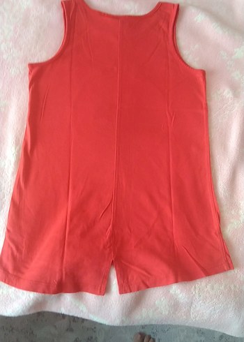 Kız Çocuk Kırmızı Payetli Kolsuz Tişört - Görsel 4