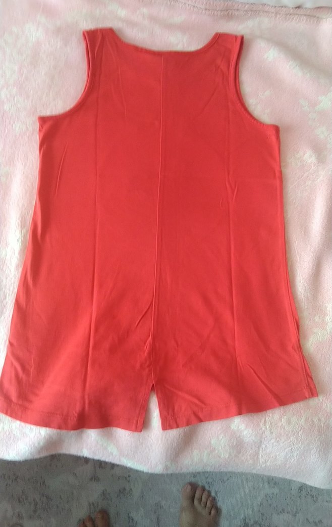 Kız Çocuk Kırmızı Payetli Kolsuz Tişört - Görsel 4