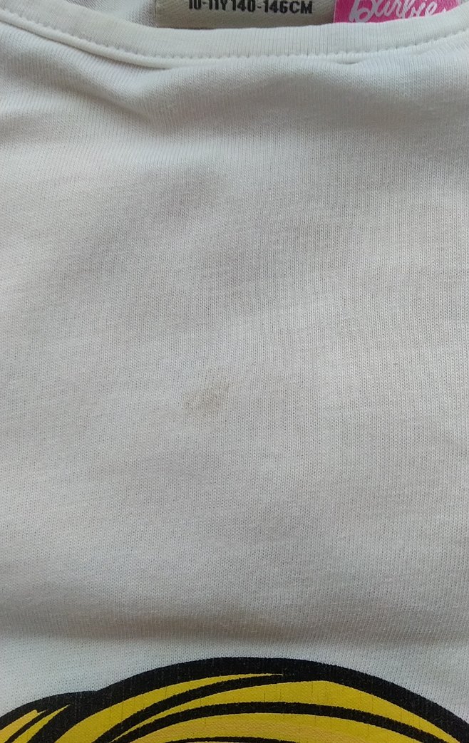 Kız Çocuk Renkli Barbie Baskılı Fırfırlı Tişört - Görsel 3