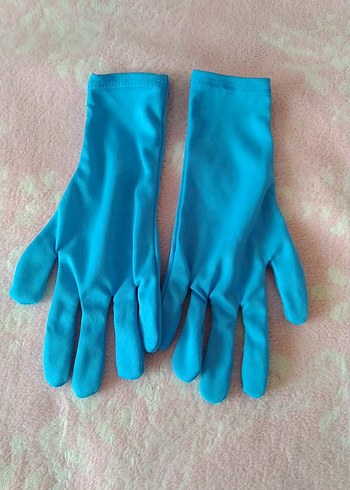 Mavi Kız çocuk Elsa eldiveni - Görsel 2