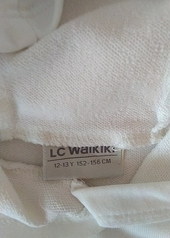 Beyaz Kapüşonlu Kız çocuk Sweatshirt - Görsel 2