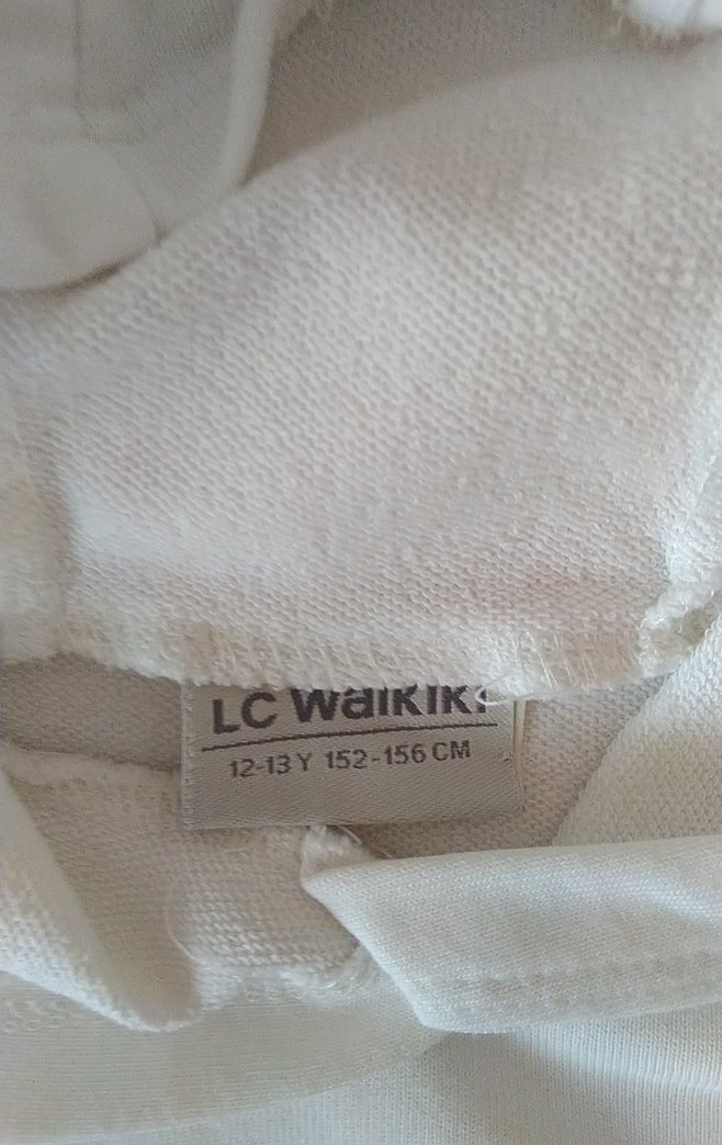 Beyaz Kapüşonlu Kız çocuk Sweatshirt - Görsel 2