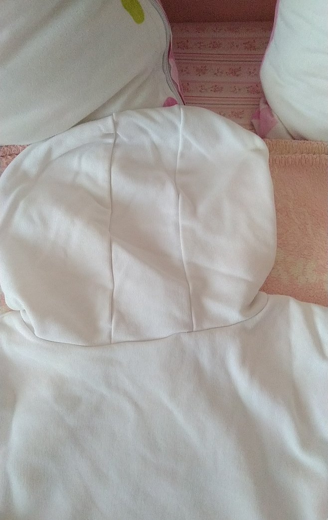 Beyaz Kapüşonlu kız çocuk  Sweatshirt - Görsel 4