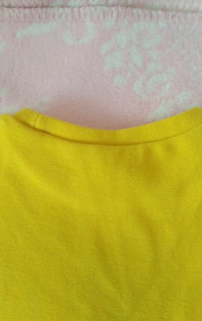 Sarı renk kız çocuk sweatshirt - Görsel 4