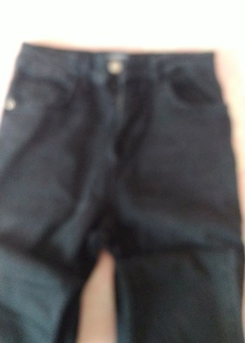 Siyah Kız çocuk Kot Pantolon - Görsel 3