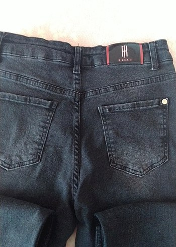 Siyah Kız çocuk Kot Pantolon - Görsel 5