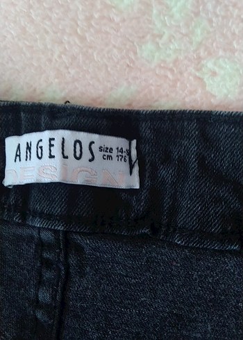 Siyah Kız çocuk Kot Pantolon - Görsel 4