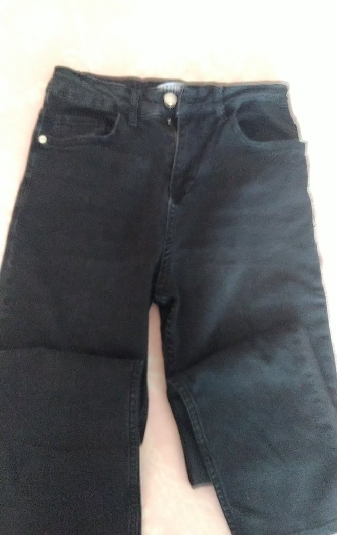 Siyah Kız çocuk Kot Pantolon - Görsel 2