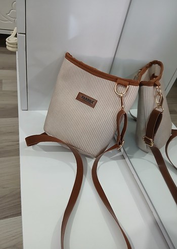 Bej Minimalist Kadın Çanta - Görsel 2