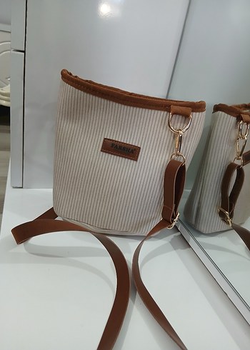 Bej Minimalist Kadın Çanta - Görsel 3