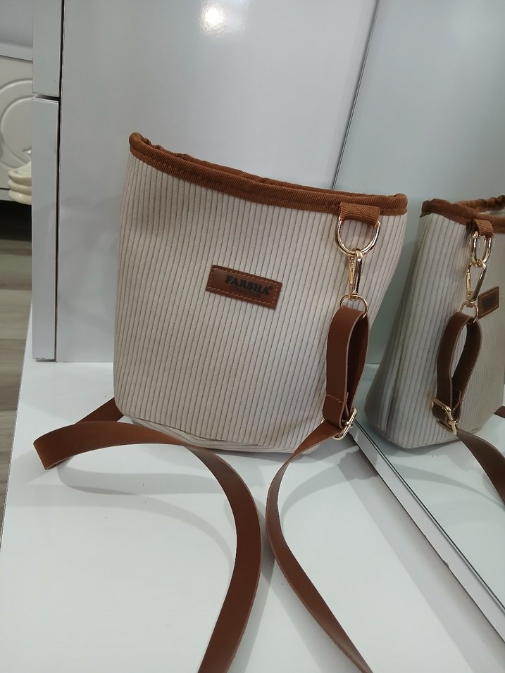 Bej Minimalist Kadın Çanta - Görsel 3