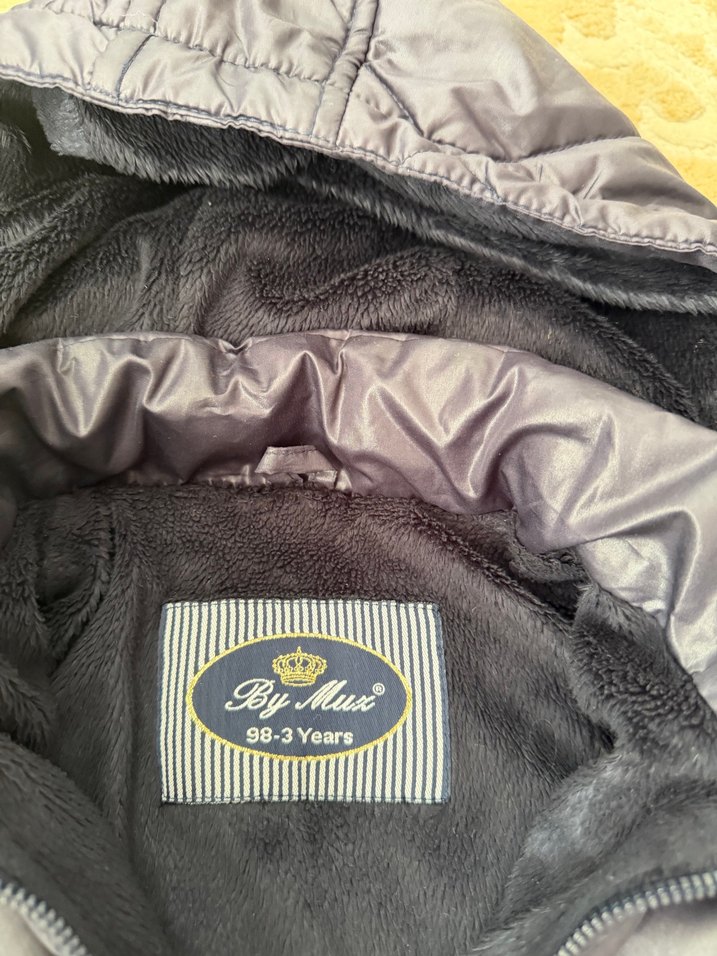 Erkek Çocuk Gri Fermuarlı Mont - Görsel 2