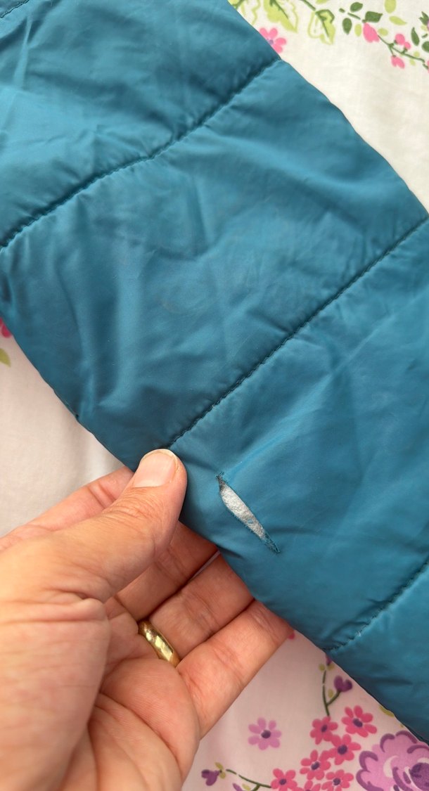 Kız Çocuk Lacivert Fermuarlı Kapüşonlu Ceket - Görsel 4