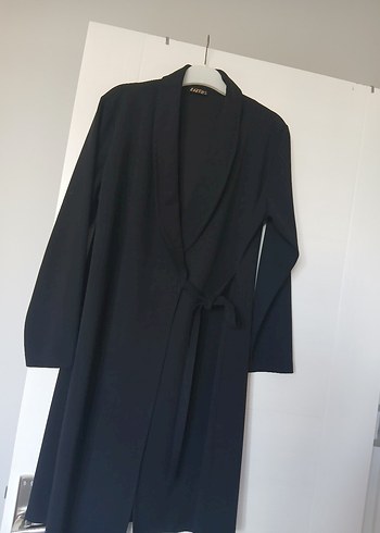 Siyah Kadın Uzun Kollu ceket - Görsel 2