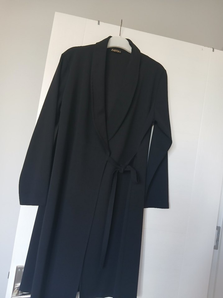 Siyah Kadın Uzun Kollu ceket - Görsel 2