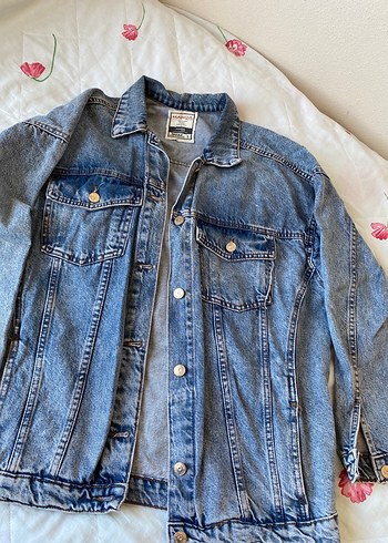 American Vintage Düğmeli Mavi Denim Ceket