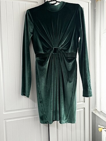 Kadife elbise - Görsel 3
