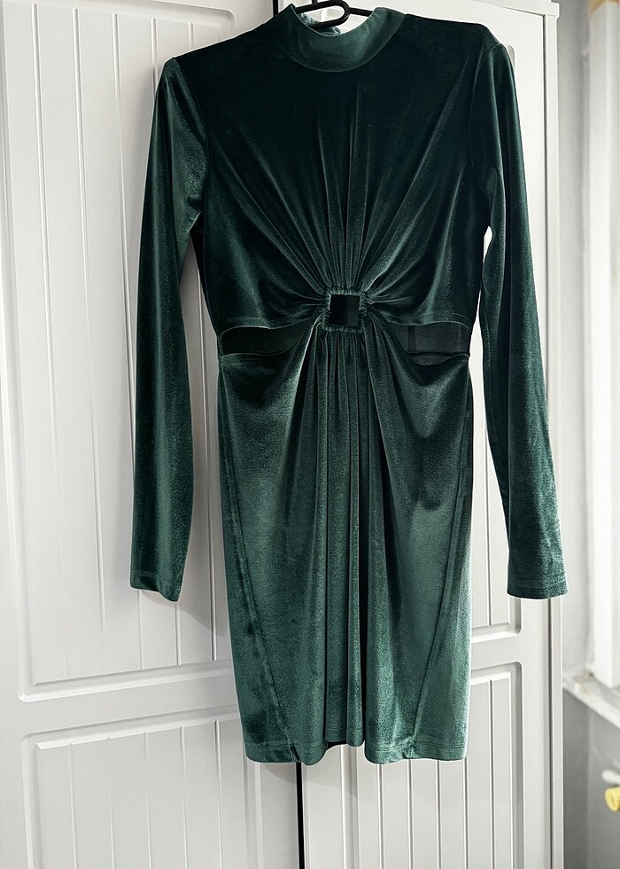 Kadife elbise - Görsel 3