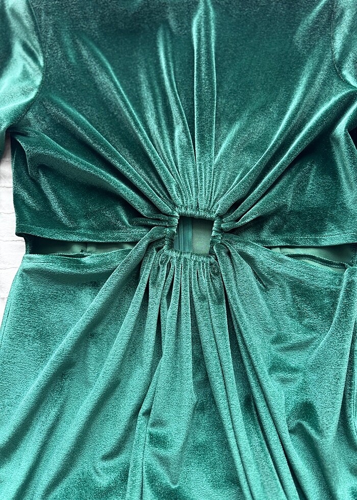 Kadife elbise - Görsel 2