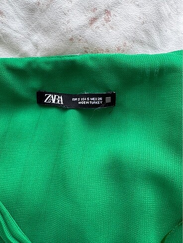 s Beden yeşil Renk Zara elbise