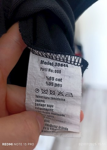 l Beden Siyah Kadın sweatshirt