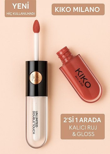 Kiko Milano Ruj & Gloss - parlak likit ruj 103 naturale rose