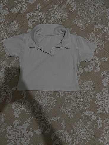 Alemona Organic Ürün polo yaka crop S beden