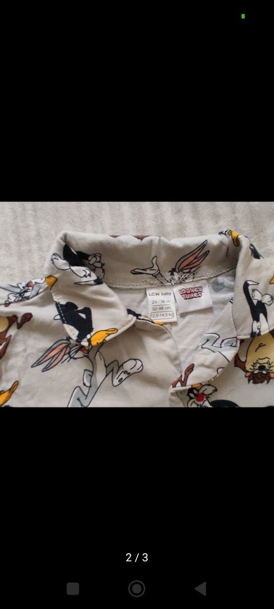 LCW Erkek Çocuk Gri Desenli Kısa Kollu Pijama Takımı - Görsel 2