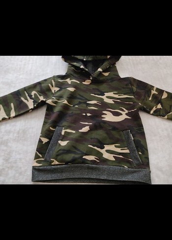 Kapüşonlu Kamuflaj Erkek Eşofman Takımı - Görsel 3