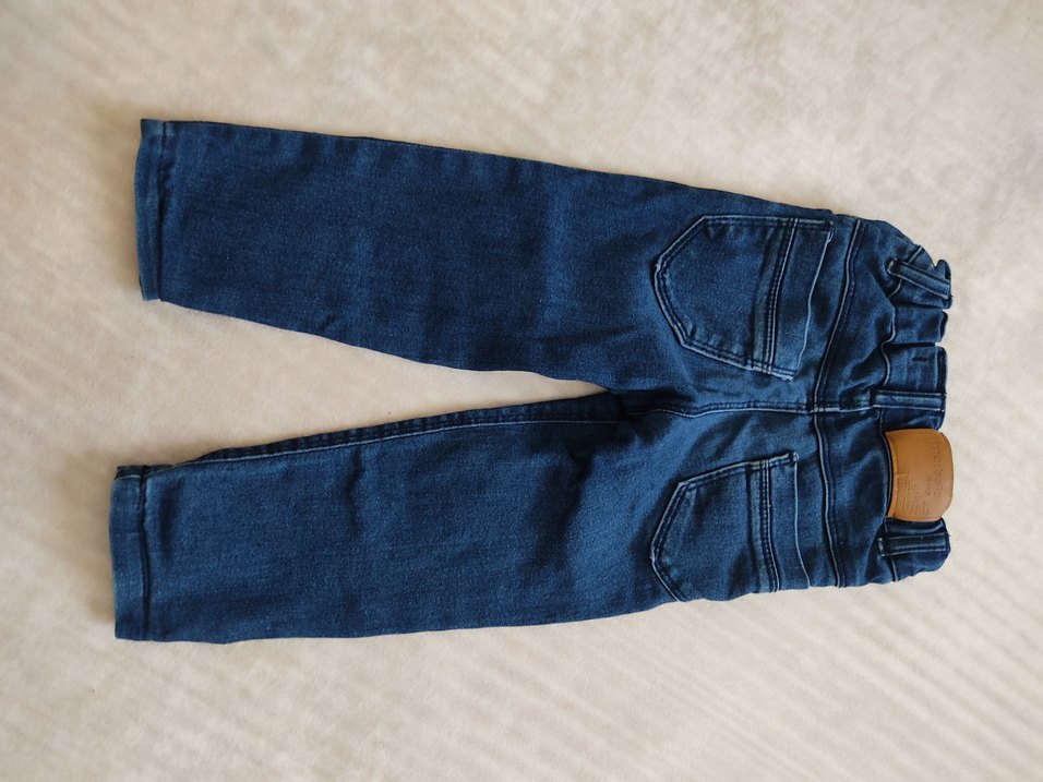 Mavi Erkek Çocuk Elastik Bel Denim Pantolon - Görsel 2