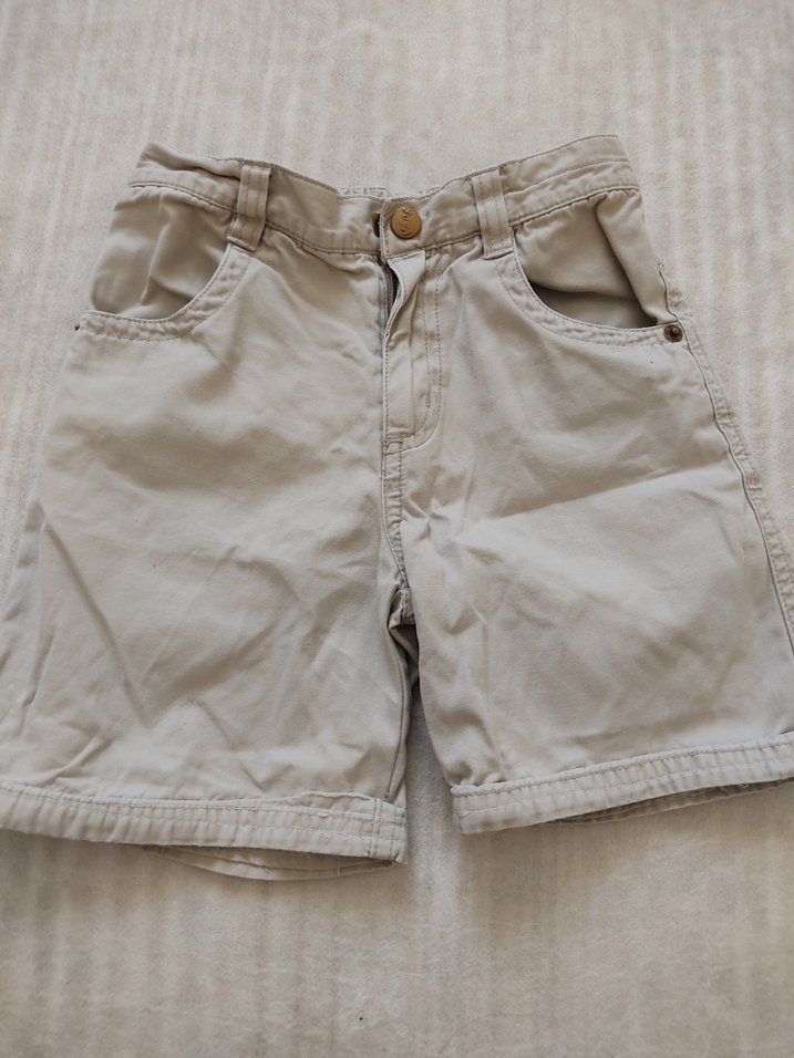 Bej Erkek Çocuk Keten Şort - Görsel 2