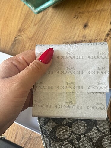  Beden gri Renk Coach cüzdan