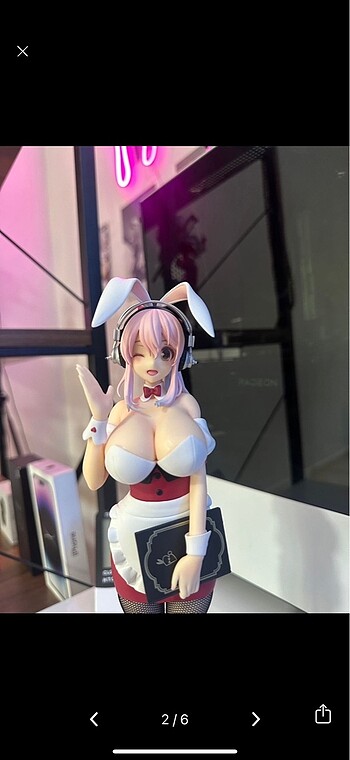 Super Sonica Bi Cute Bunnies Kız Anime Figür