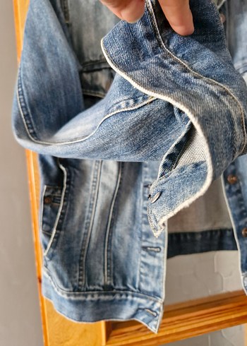 Mango Düğmeli Kadın Mavi Denim Ceket