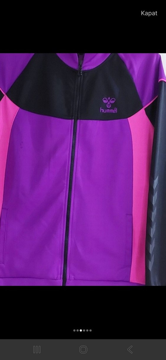 Kadın Mor Hummel Spor Ceket - Görsel 3