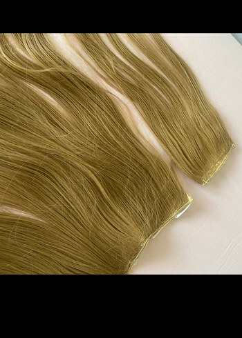 Bej Parlak Elastik Kadın Saç Aksesuarı - Görsel 4