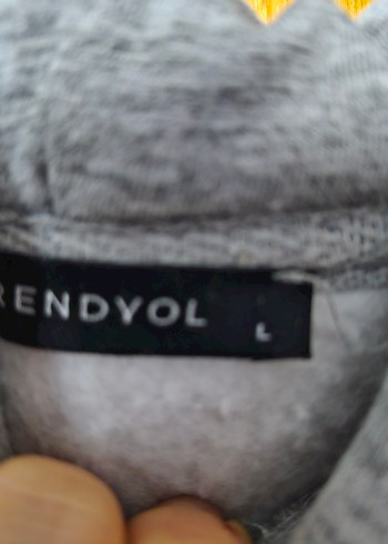 Gri Kapüşonlu Kadın Sweatshirt - Görsel 3