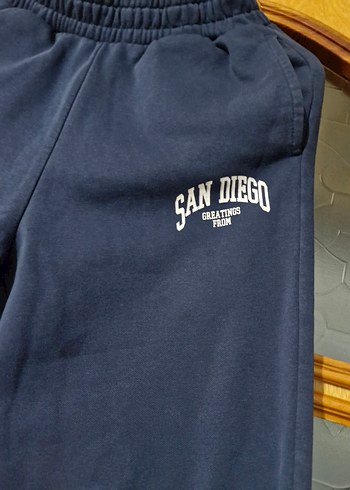 Lacivert Rahat Kesim Kadın Eşofman Altı - Görsel 3