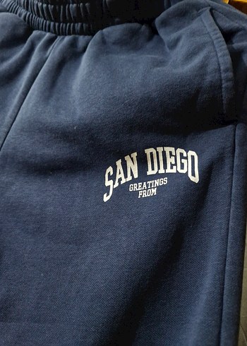 Lacivert Rahat Kesim Kadın Eşofman Altı - Görsel 5