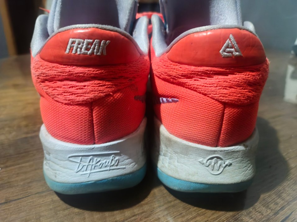 Renkli Baskılı Bağcıklı Basketbol Ayakkabısı - Görsel 3