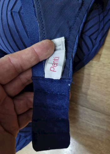 Koyu Mavi Çizgili toparlayıcı sütyen - Görsel 3