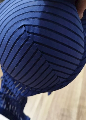 Koyu Mavi Çizgili toparlayıcı sütyen - Görsel 6