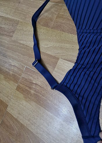 Koyu Mavi Çizgili toparlayıcı sütyen - Görsel 2