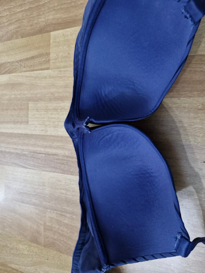 Koyu Mavi Çizgili toparlayıcı sütyen - Görsel 5