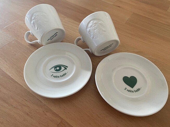  Beden beyaz Renk Starbucks Türk kahvesi fincanı 2?li takım
